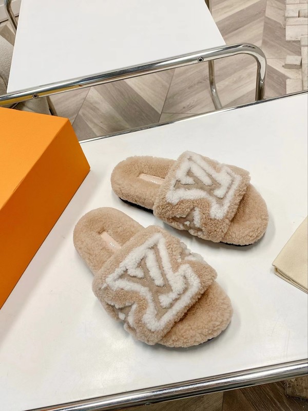 Louis Vuitton Shoes Slippers Rubber Wool