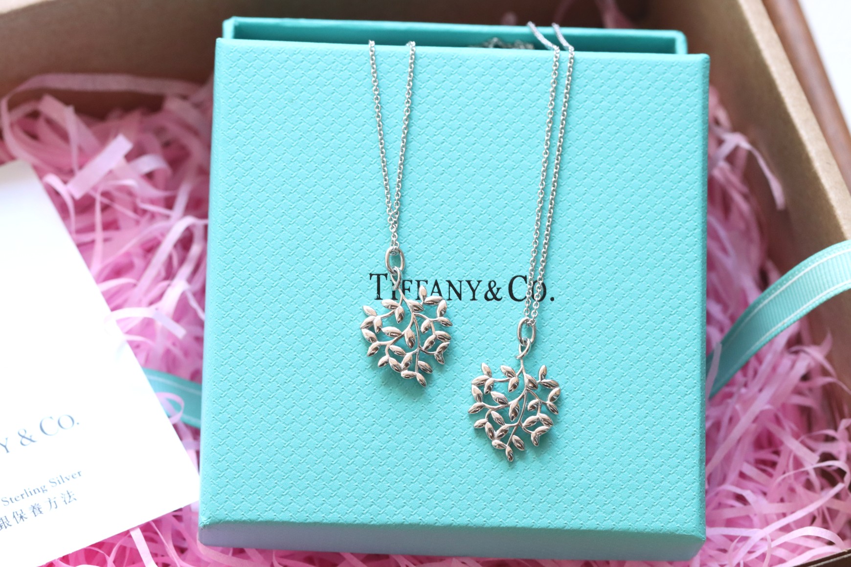 Tiffany & Co. Tiffany&Co.纯银 橄榄叶锁骨项链
