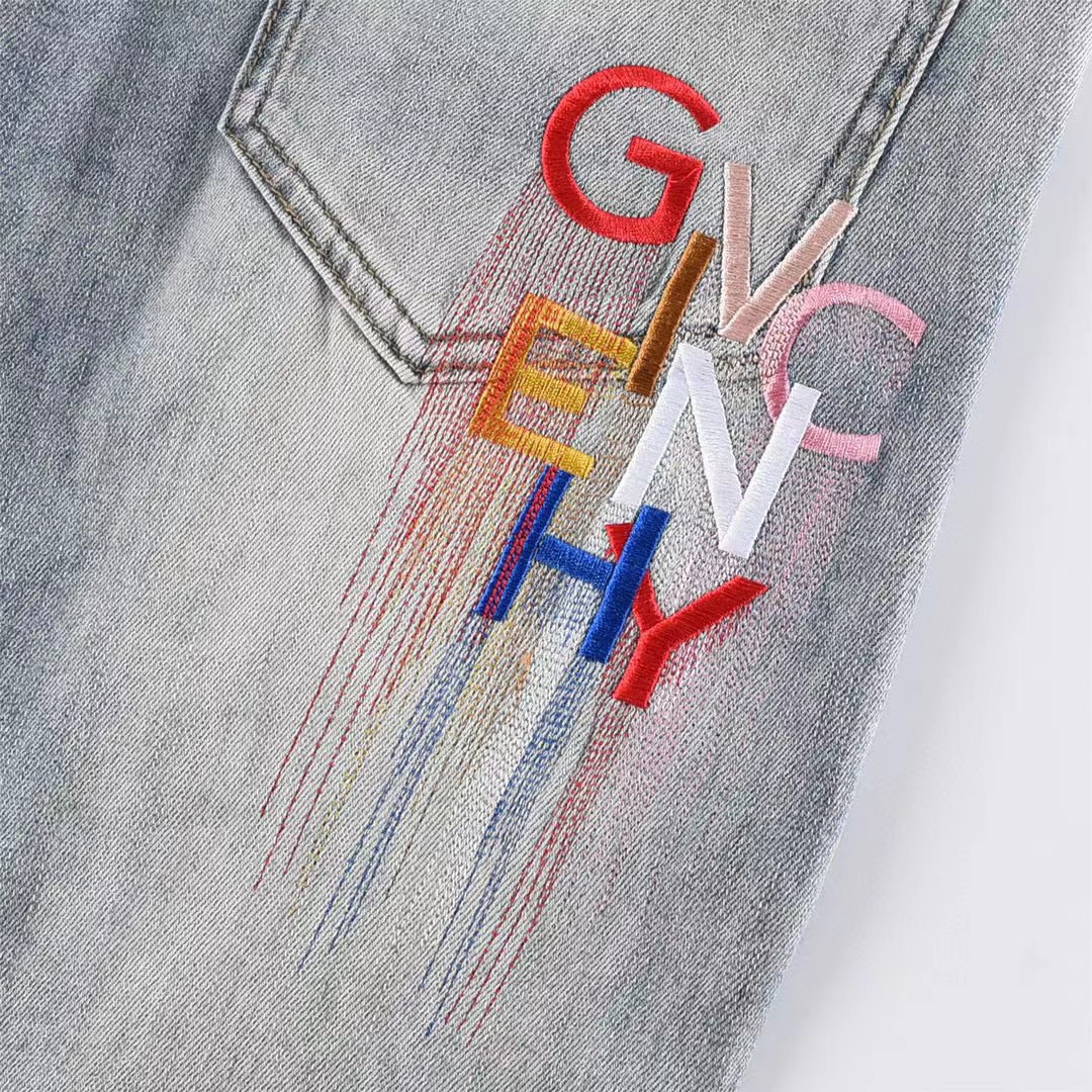 280 Givenchy/纪梵希 简约复古经典刺绣LOGO牛仔裤