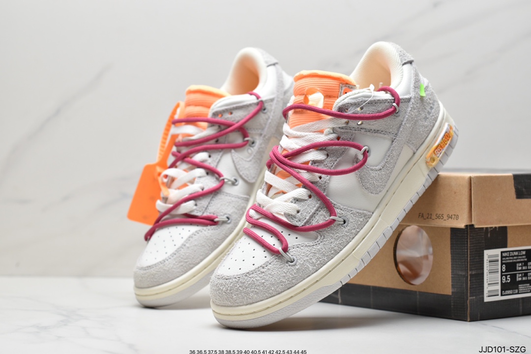 Designer independent brand Off-White x Nike SB Dunk Low ”The 15/50 dunk series low-top classic all-match casual sports shoes DJ0950