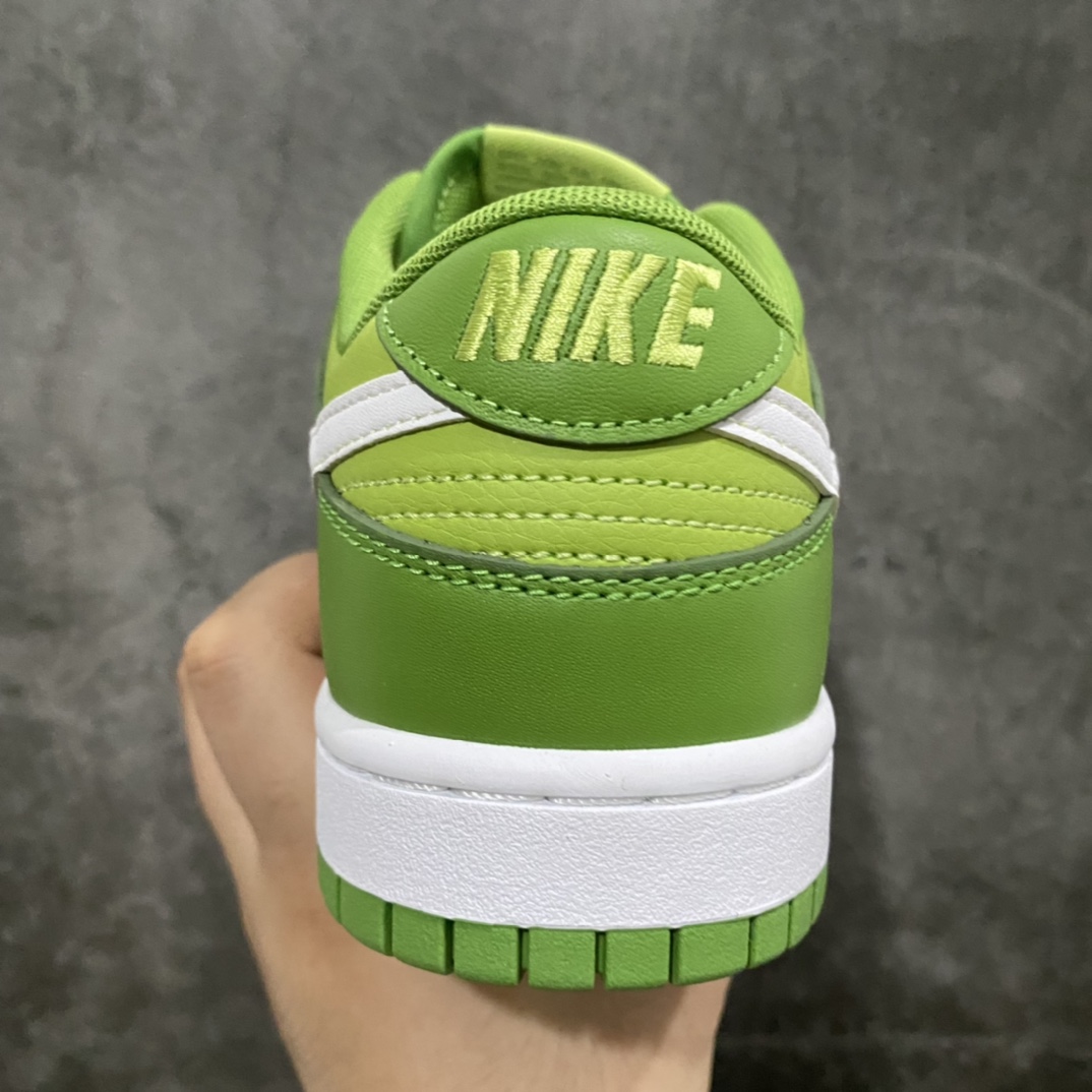 图片[4]-L版纯原 NK SB Dunk Low 科米蛙 白绿 DJ6188-300 原厂航空铝磨具打磨大底 鞋头坡度极致还原 原盒原配 顶级工艺 原厂冲刀 超高清洁度 全鞋零毛边皮料切割 全套原楦原模倾力打造完美版型 采用原厂百宏鞋带以及原厂百宏织唛舌标 尺码：40-46-选品中心