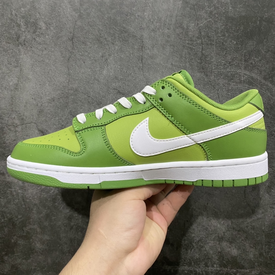 图片[2]-L版纯原 NK SB Dunk Low 科米蛙 白绿 DJ6188-300 原厂航空铝磨具打磨大底 鞋头坡度极致还原 原盒原配 顶级工艺 原厂冲刀 超高清洁度 全鞋零毛边皮料切割 全套原楦原模倾力打造完美版型 采用原厂百宏鞋带以及原厂百宏织唛舌标 尺码：40-46-选品中心