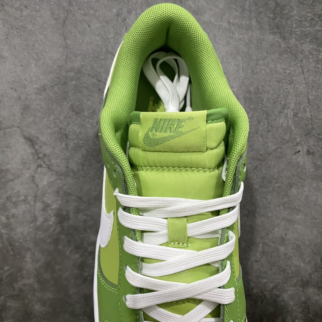 图片[8]-L版纯原 NK SB Dunk Low 科米蛙 白绿 DJ6188-300 原厂航空铝磨具打磨大底 鞋头坡度极致还原 原盒原配 顶级工艺 原厂冲刀 超高清洁度 全鞋零毛边皮料切割 全套原楦原模倾力打造完美版型 采用原厂百宏鞋带以及原厂百宏织唛舌标 尺码：40-46-选品中心