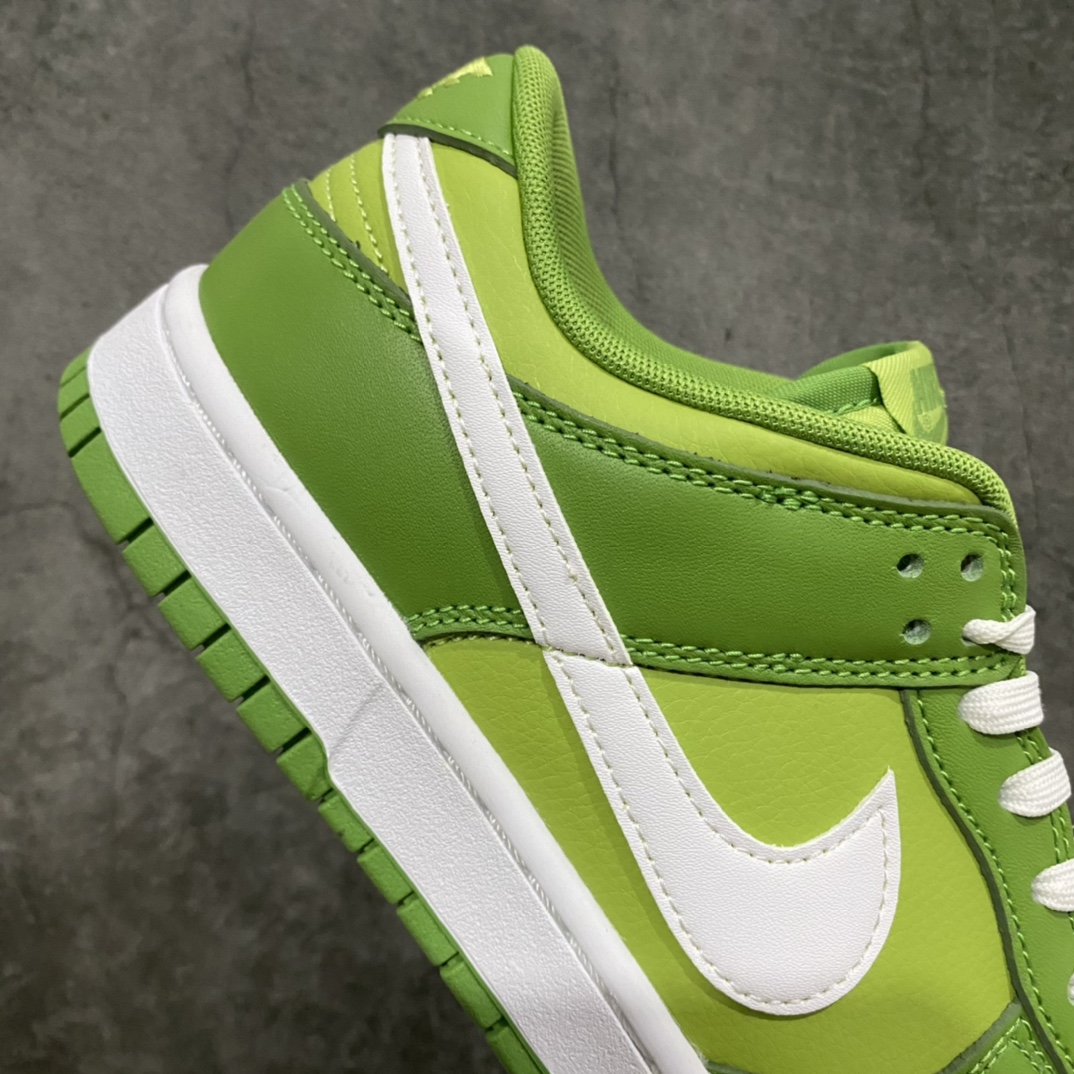 图片[7]-L版纯原 NK SB Dunk Low 科米蛙 白绿 DJ6188-300 原厂航空铝磨具打磨大底 鞋头坡度极致还原 原盒原配 顶级工艺 原厂冲刀 超高清洁度 全鞋零毛边皮料切割 全套原楦原模倾力打造完美版型 采用原厂百宏鞋带以及原厂百宏织唛舌标 尺码：40-46-选品中心