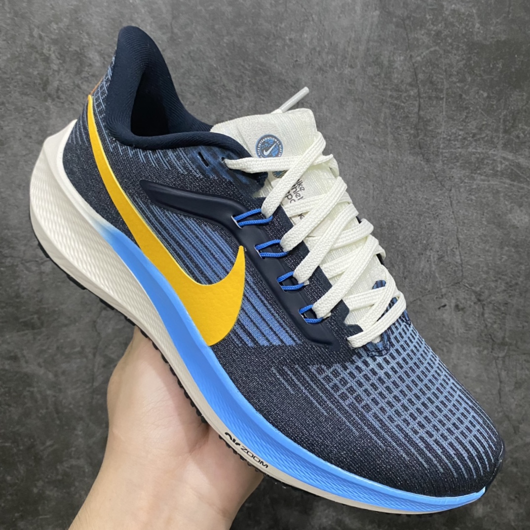 图片[3]-DT纯原NK Zoom Pegasus 39 登月39代 超轻网面跑步鞋 黑蓝黄D09580-400 纯原版新配色出货 区别以往市场所有品质 细节 材料以及脚感完全还原到zp一致程度 裸鞋圈硬通货品质 原厂数据开发 正确鞋盒海绵内贴包装 正确内置前后双气垫（且后掌加上原厂硬纸护板防止压力过大导致气垫漏气） 尺码：39 40 40.5 41 42 42.5 43 44 44.5 45 46-选品中心