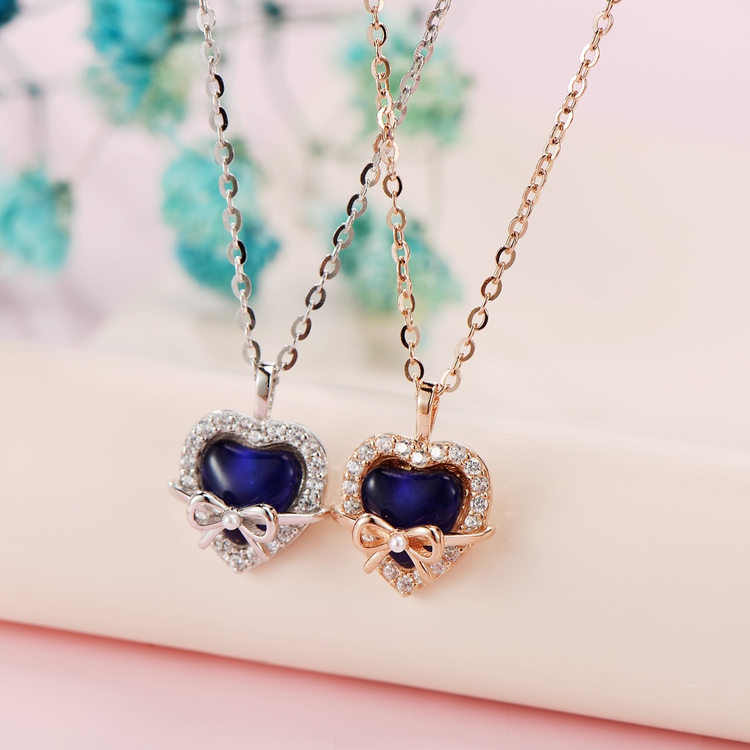 清純S925スターリングシルバーネックレスゴールド ウェディングギフト