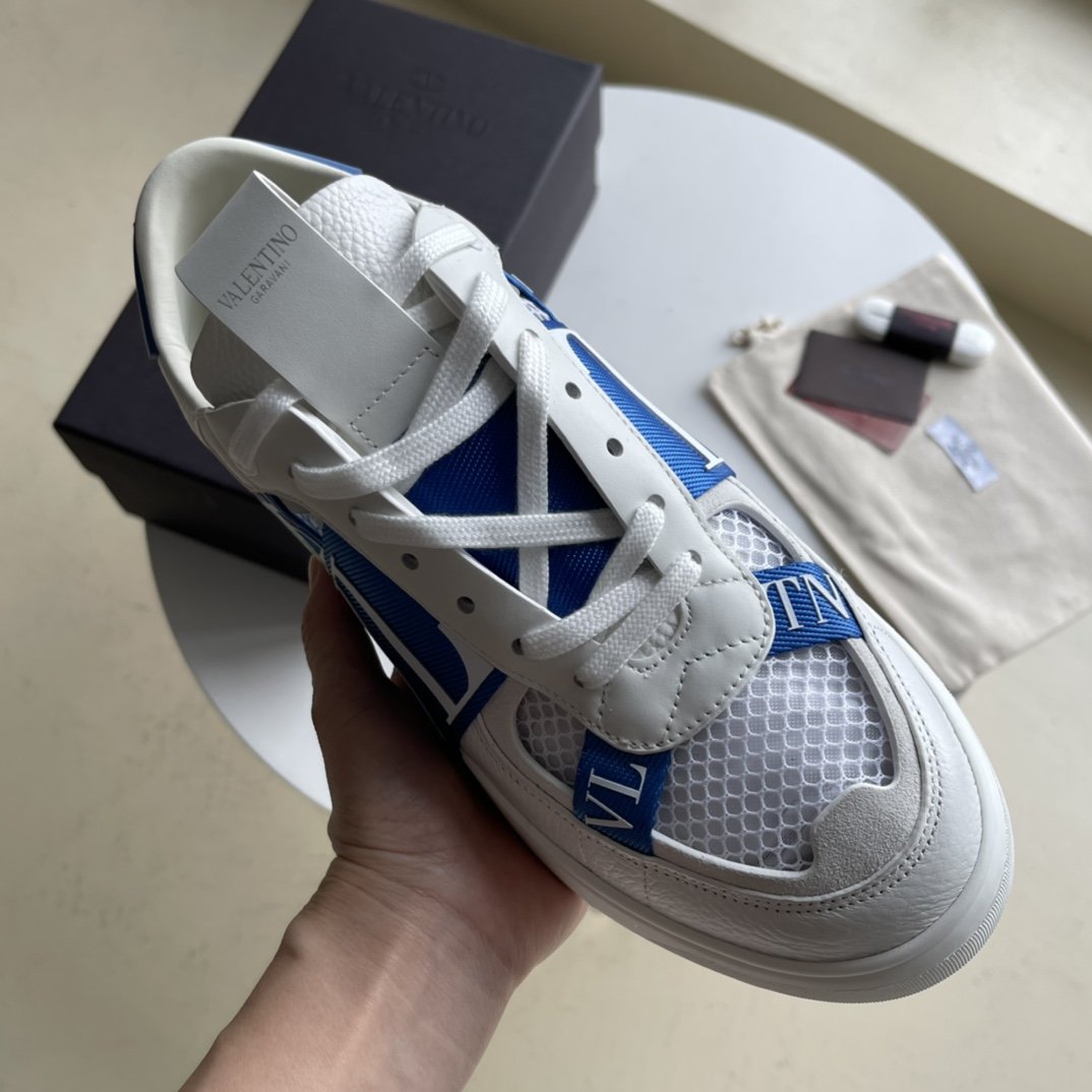 新款VL7N小牛皮绑带网面运动鞋.️