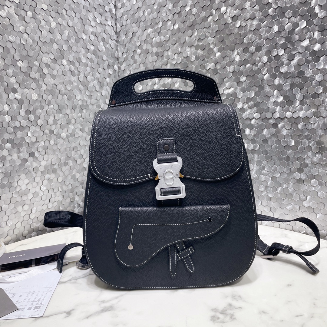 Dior Bags Backpack Black Cowhide Fashion
