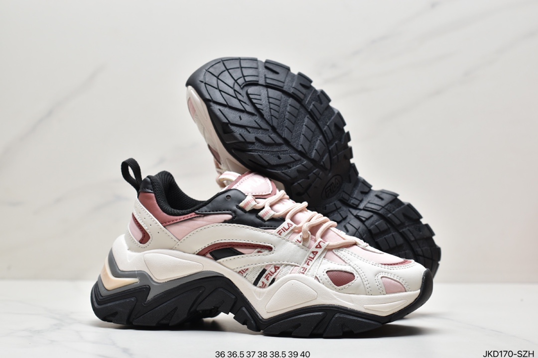 BurningSun FILA fishbone second generation fishbone daddy shoes reflective strip INTERACTION