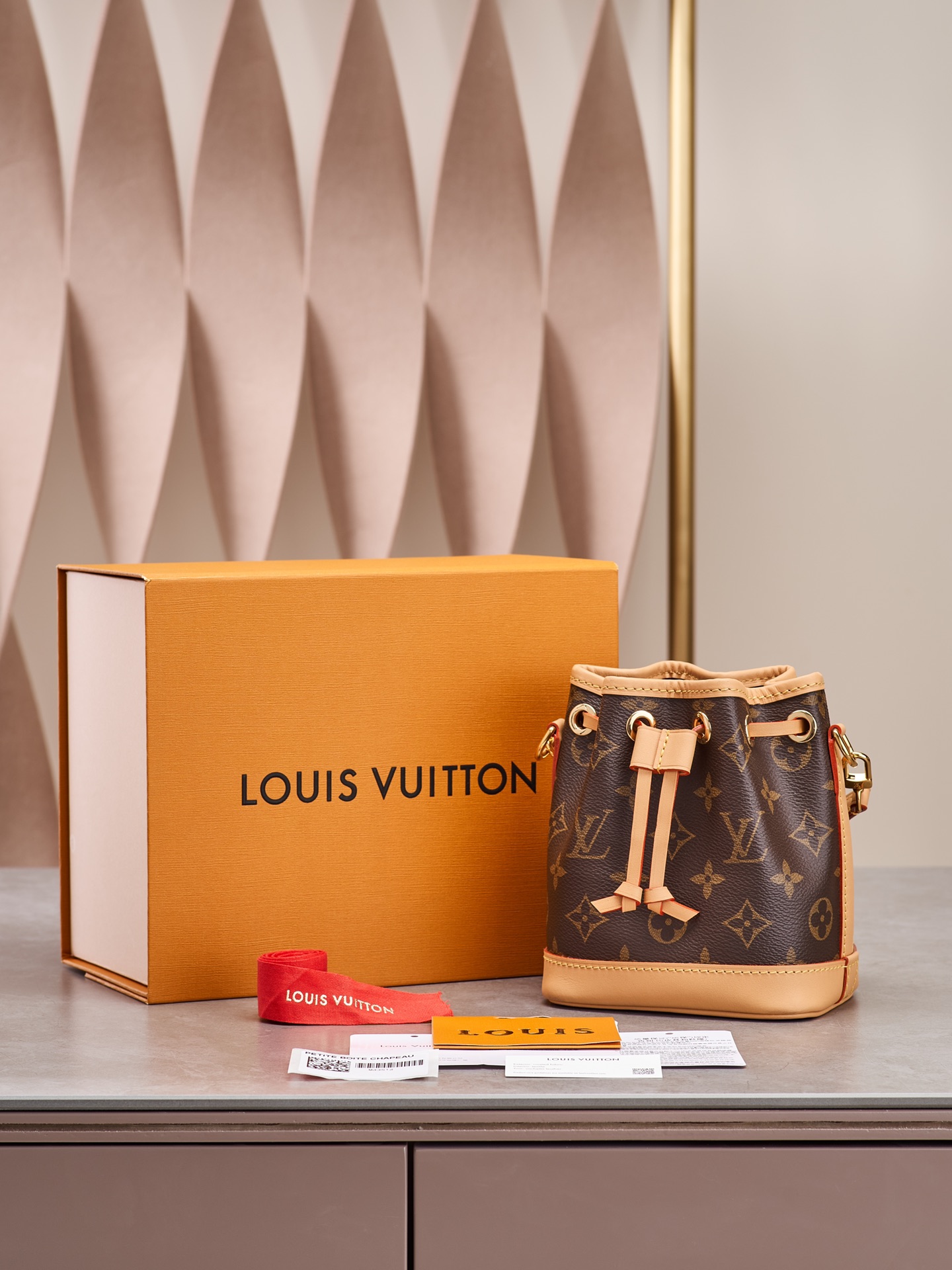 Louis Vuitton LV Nano Noe Bags Handbags Monogram Canvas Cowhide M81266