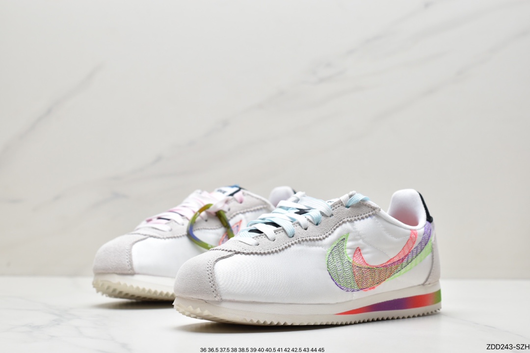 230 Nike Classic Cortez 全新配色 经典阿甘休闲跑步鞋 DR5491-100