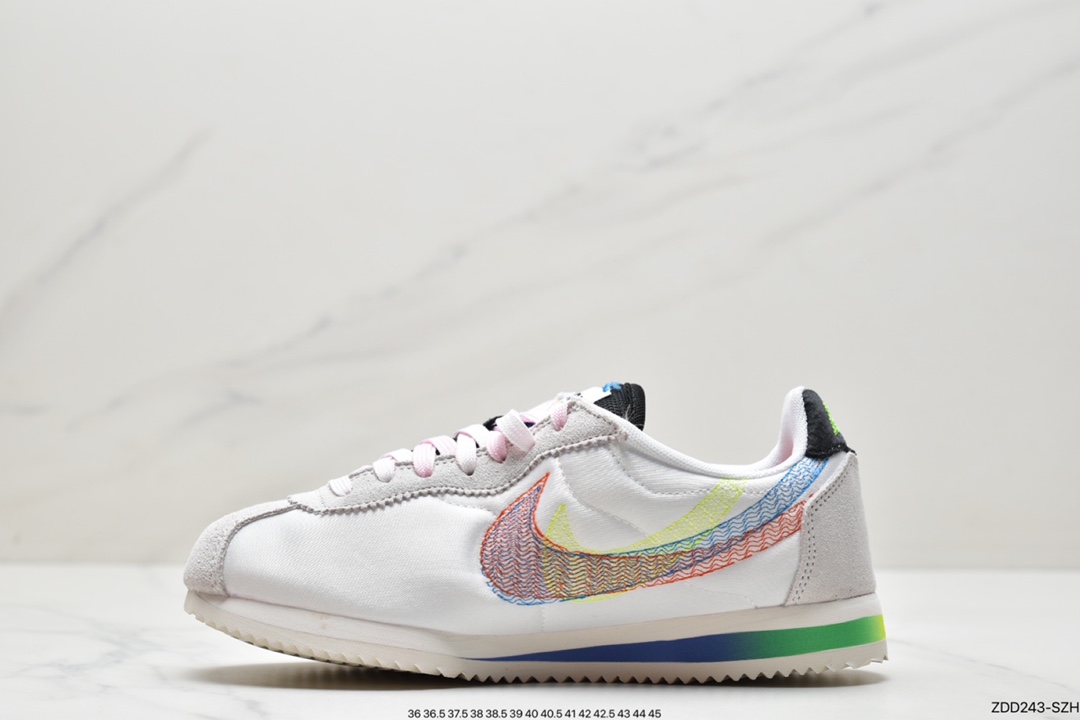 230 Nike Classic Cortez 全新配色 经典阿甘休闲跑步鞋 DR5491-100