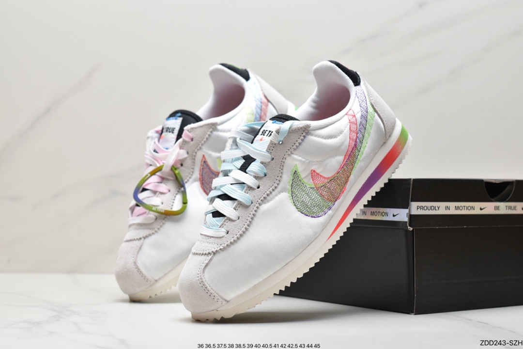 230 Nike Classic Cortez 全新配色 经典阿甘休闲跑步鞋 DR5491-100