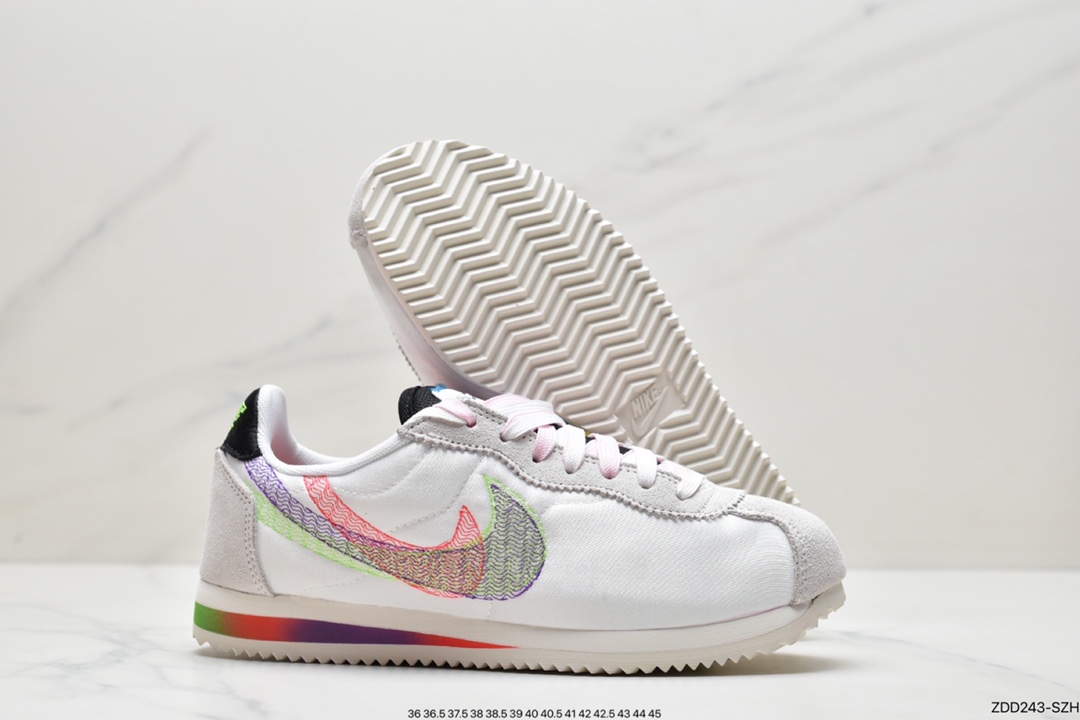 230 Nike Classic Cortez 全新配色 经典阿甘休闲跑步鞋 DR5491-100