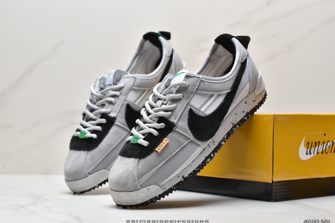 160 联乘洛杉矶知名店铺Union LA x Nike Cortez Low"Black"阿甘改良初代低帮慢跑鞋 DR1413-007