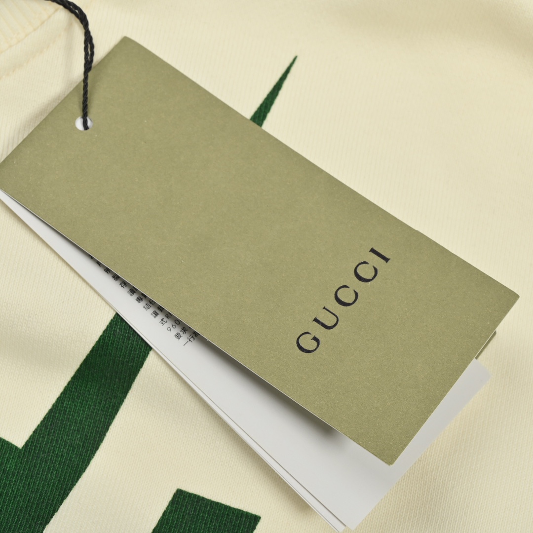 Gucci 古驰经典款闪电锋刃印花卫衣 红绿配色醒目别致