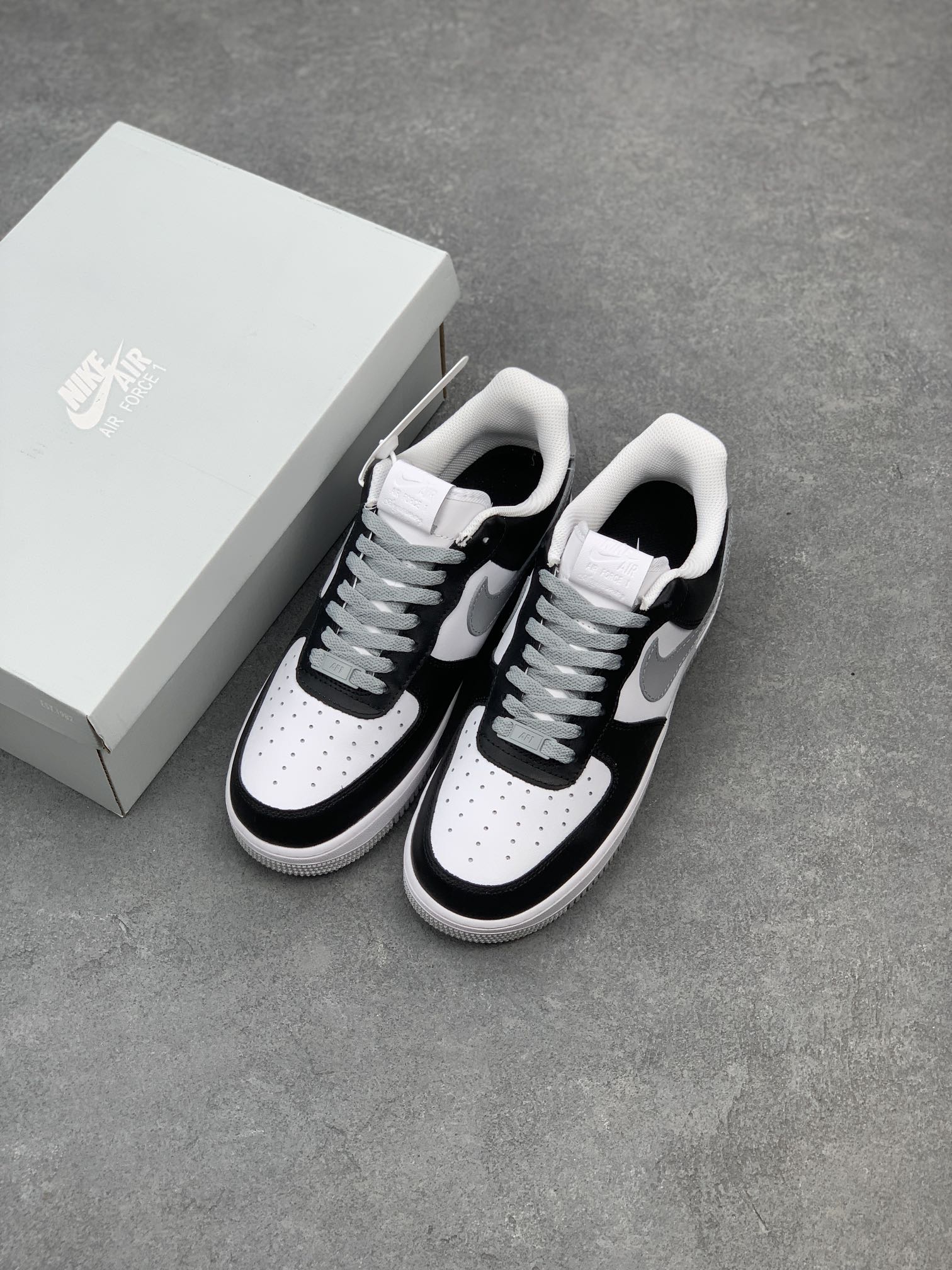 Nike Air Force 1 Low White Black Grey Casual Sneakers FD9065-100 9 i1661539372 2849 7