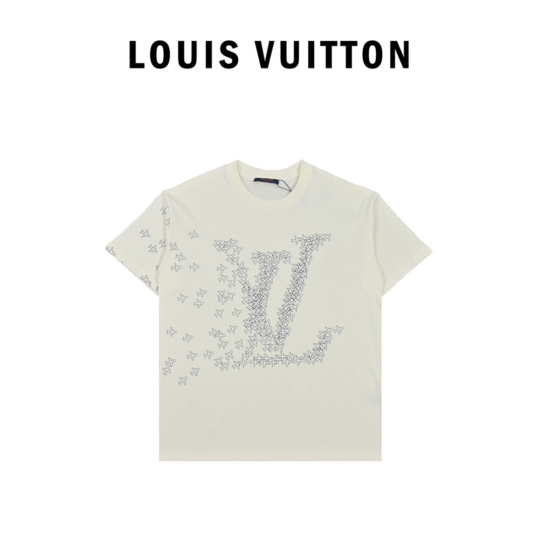 Louis Vuitton/路易威登 20ss 小飞机徽标logo印花短袖