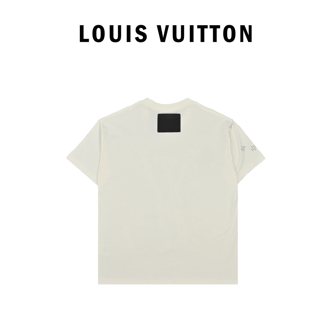 Louis Vuitton/路易威登 20ss 小飞机徽标logo印花短袖