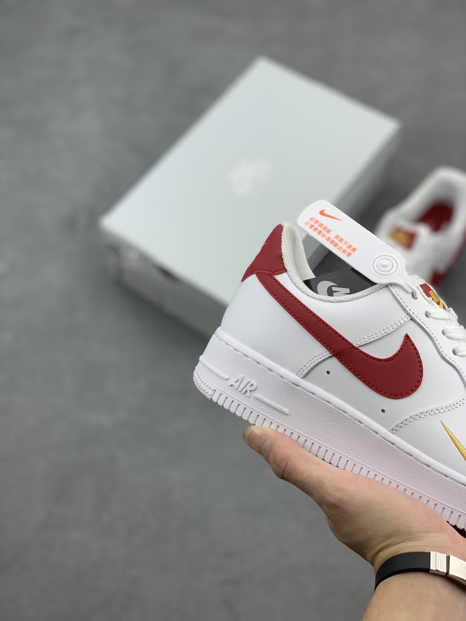 Nike Air Force 1 Low White Red Casual Sneakers CZ0270-104 6 i1661539921 784 4