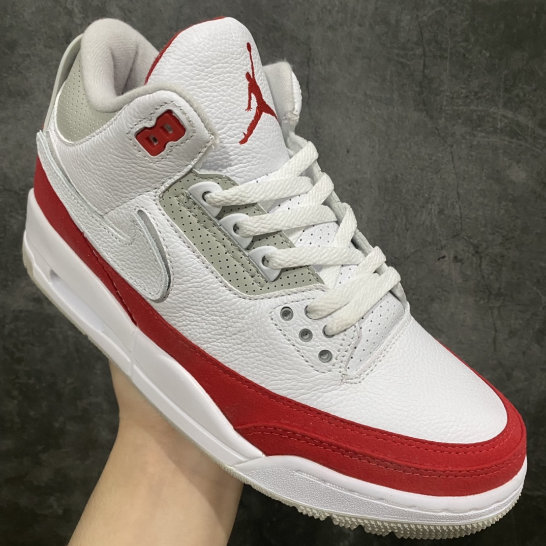 图片[3]-纯原版Air Jordan AJ3白红手稿魔术贴换勾 CJ0939-100 全头层浅荔枝纹软皮料 质感非常好 正确鞋型 区别市面臃肿版本 附赠四副魔术贴换勾 此版是目前市场仅存的纯原版 尺码：40-47.5-选品中心