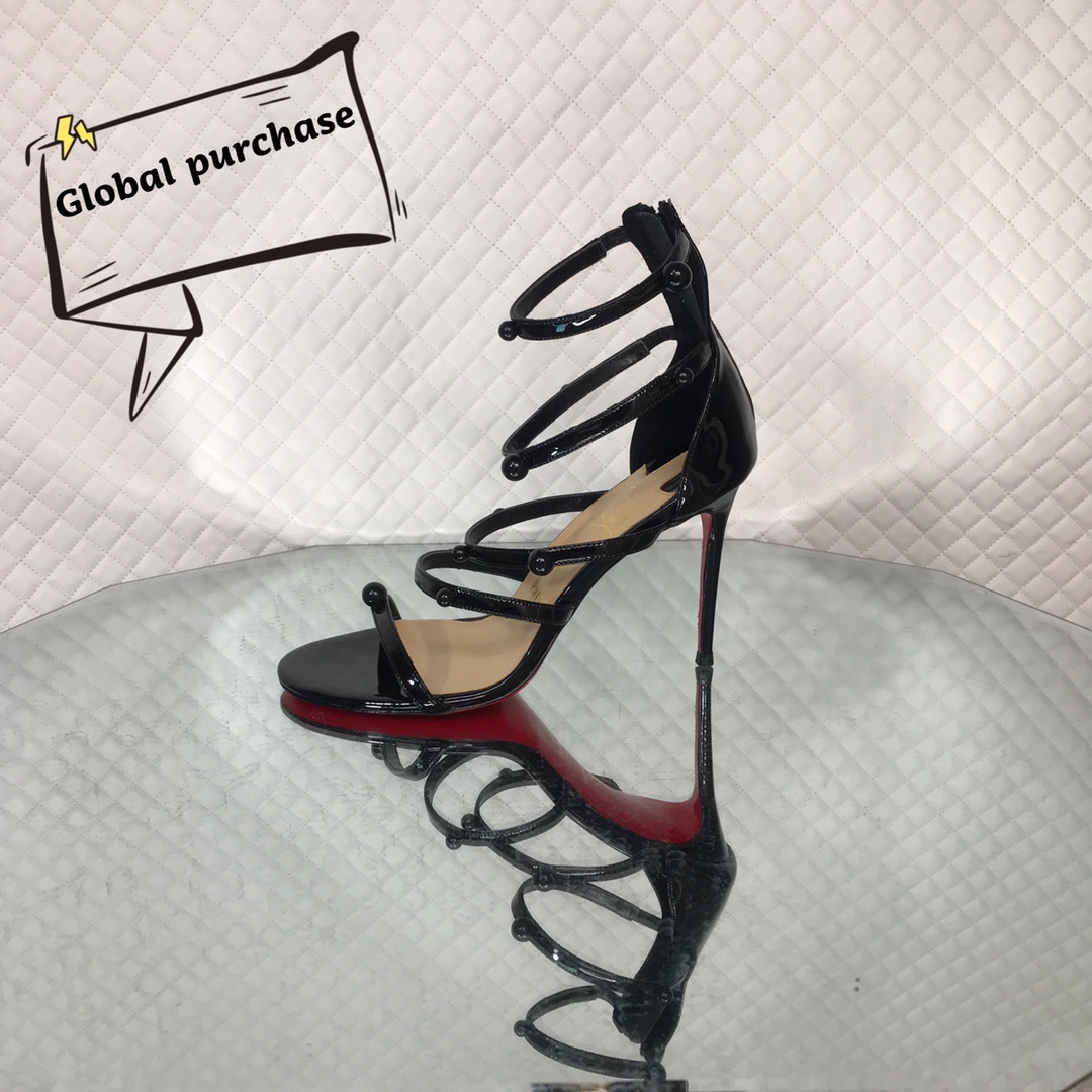 NO:100168,High-end custom spring and summer sandals classic series!  H10Cm, size 34-42. Customized versions are not refundable or exchanged. 9050-Hei Qi Sheepskin, synchronized on the official website. Standard European code Reference:9050- Color:black Material:patent Lining:goat leather Heel height:10Cm Sole:leather sole Size:EUR 34-42 (US 4-11):,,christian louboutin,sandals,sheepskin19860909高端订制 春夏凉鞋精典款系列！ H10Cm,尺码34-42码.订制款不退不换9050－黑柒皮羊皮里,官网同步. 标准欧码 Reference:9050- Color:black Material:patent Lining:goat leather Heel heigh:10Cm Sole:leather sole Size:EUR 34－42（US 4一11) :,,christian louboutin,sandals,sheepskin,Women's Shoes