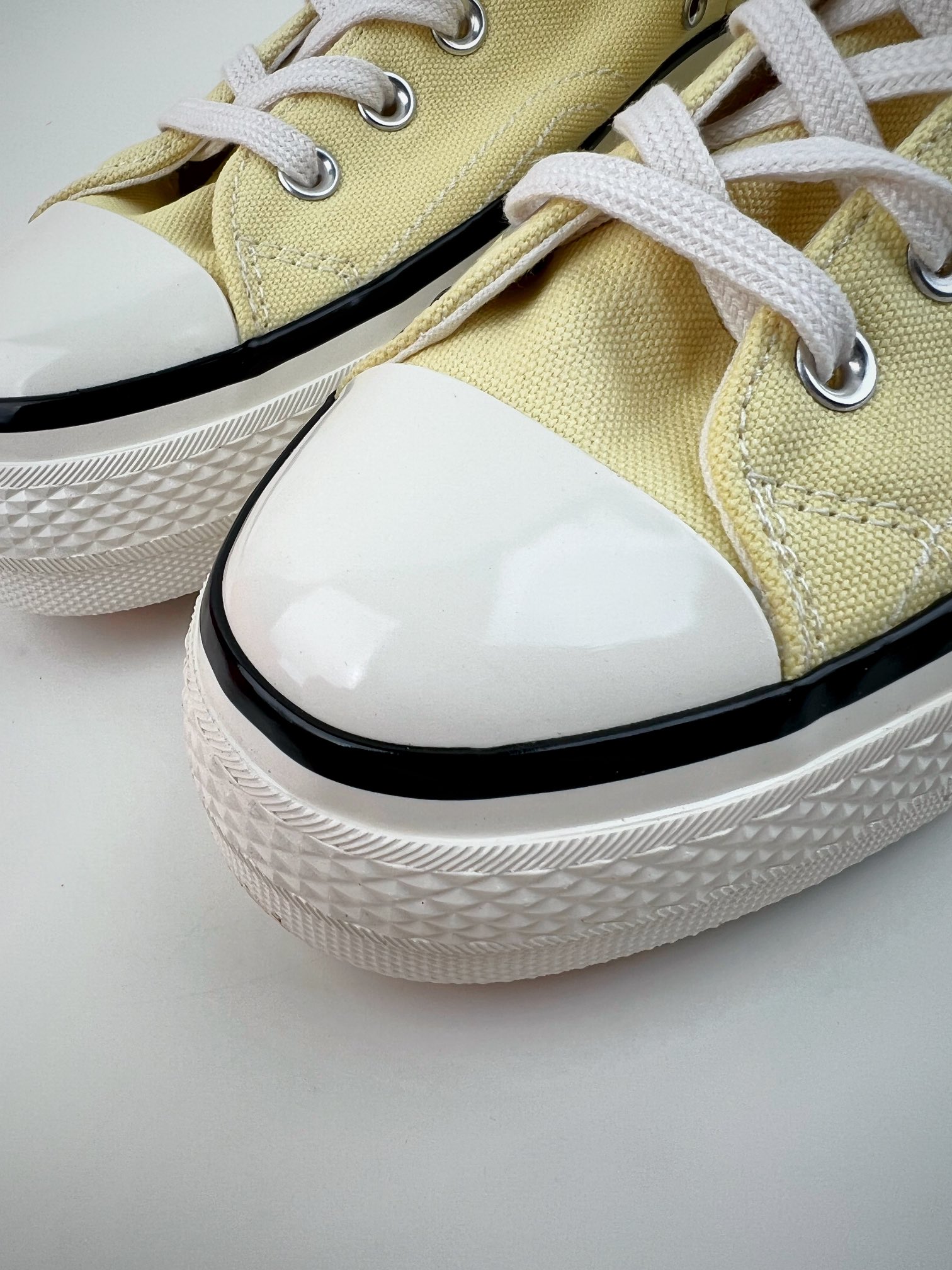 180 匡威Converse Chuck Taylor All Star 1970s High Plus"Light Yellow/White"帆布浅黄白不对称解构A00740C