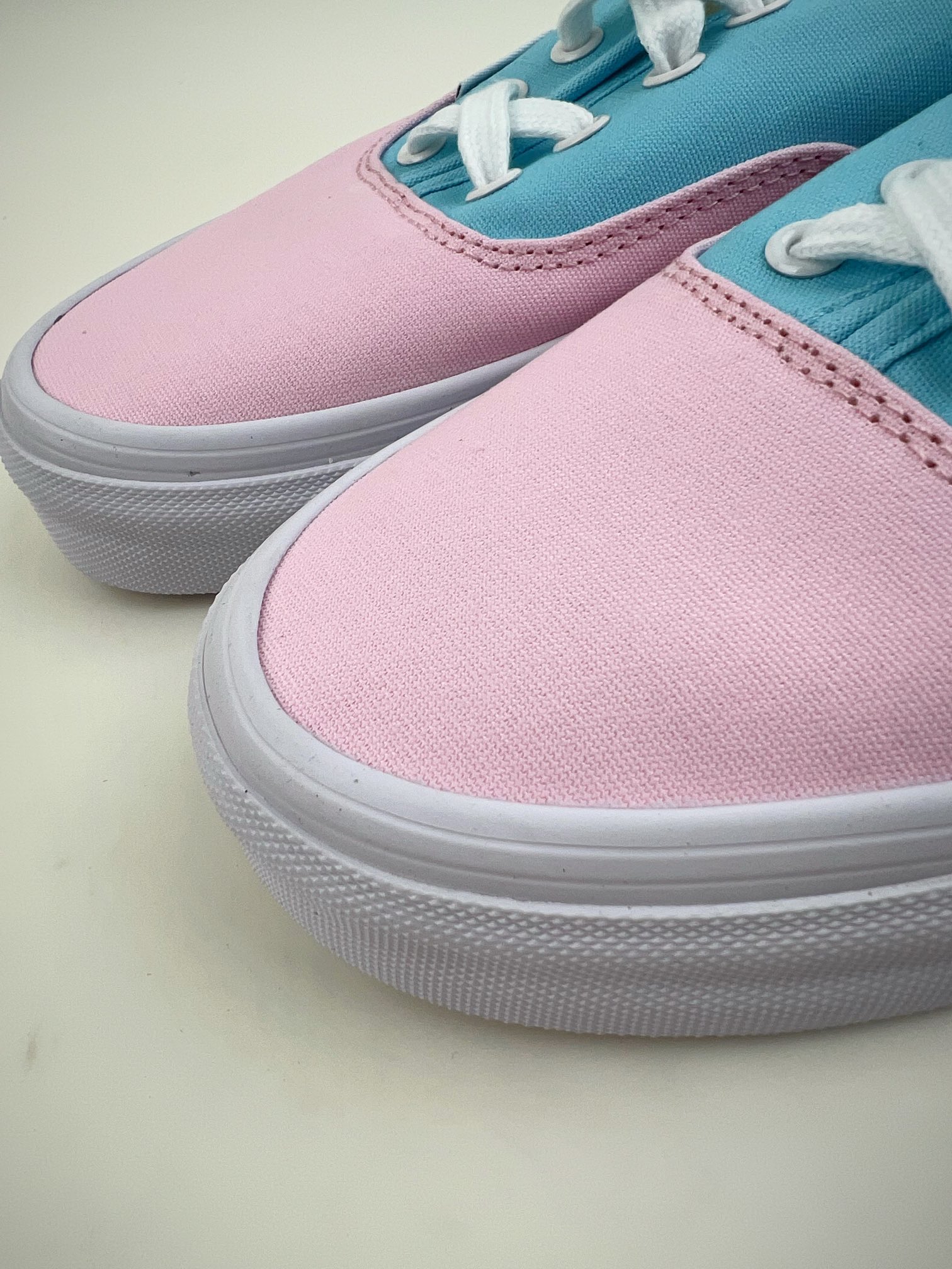 Vans new product milk blue taro purple color matching women's shoes Authentic low-top canvas shoes