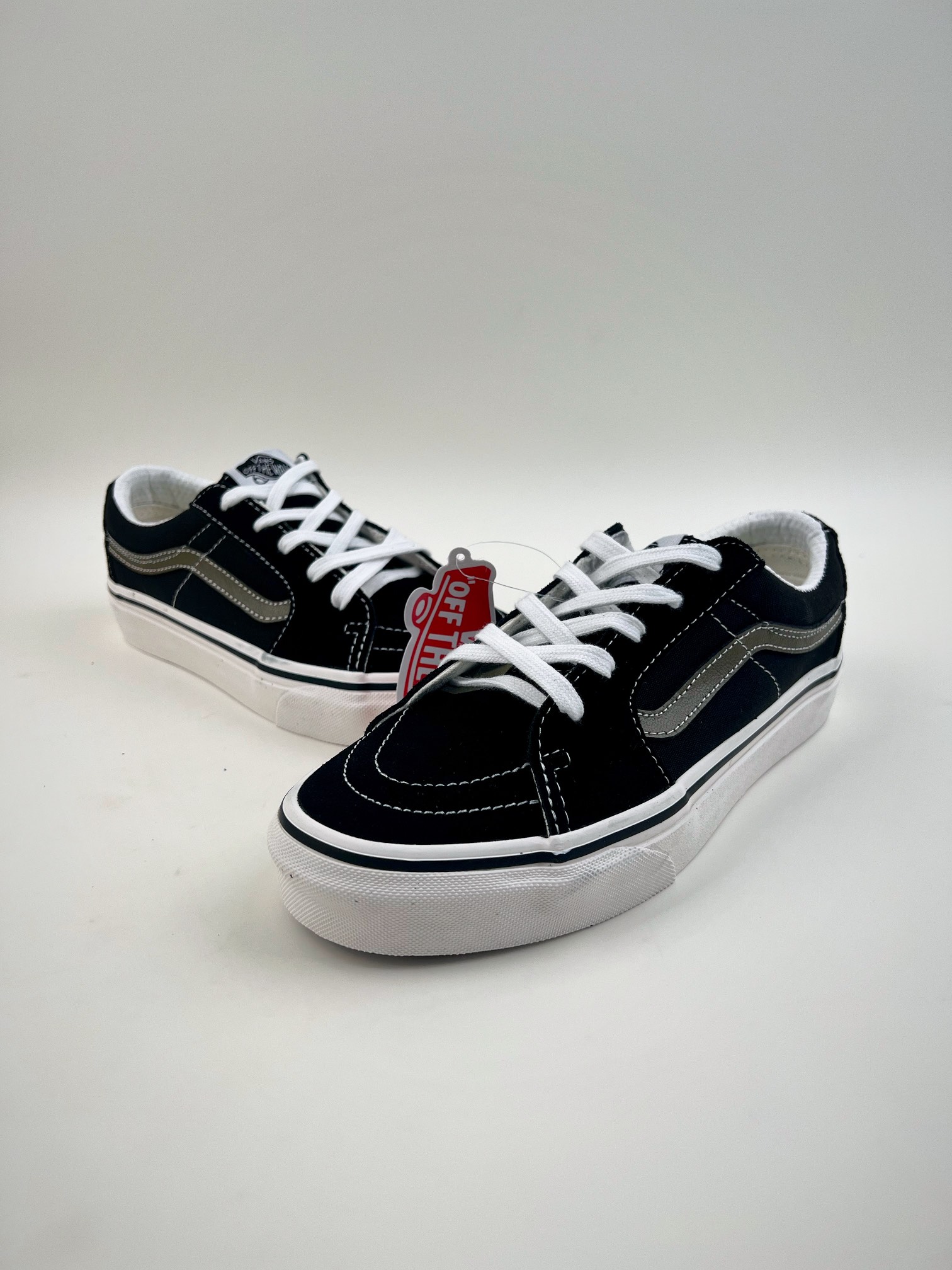 Vans Sk8-Low Green Strip 2022 Fall New Vans Casual Canvas Shoes Classic Versatile Skateboard Shoes