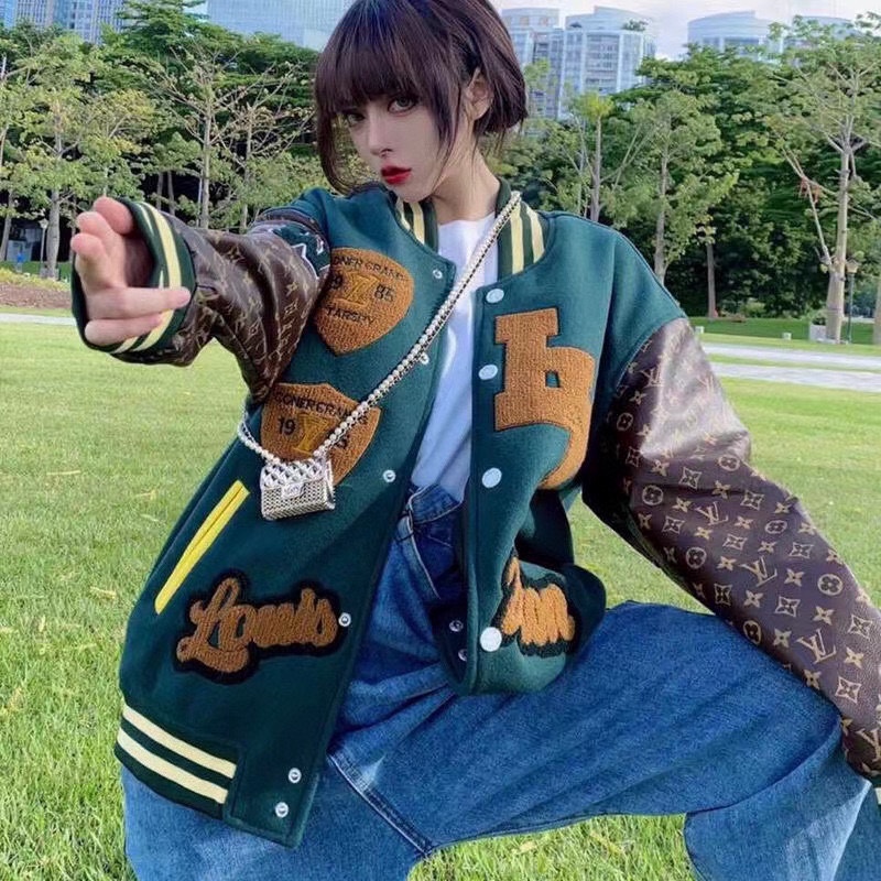 Louis Vuitton Remake Fighter Muay Thai Monogram Patchwork Varsity Jacket - Comprehensive