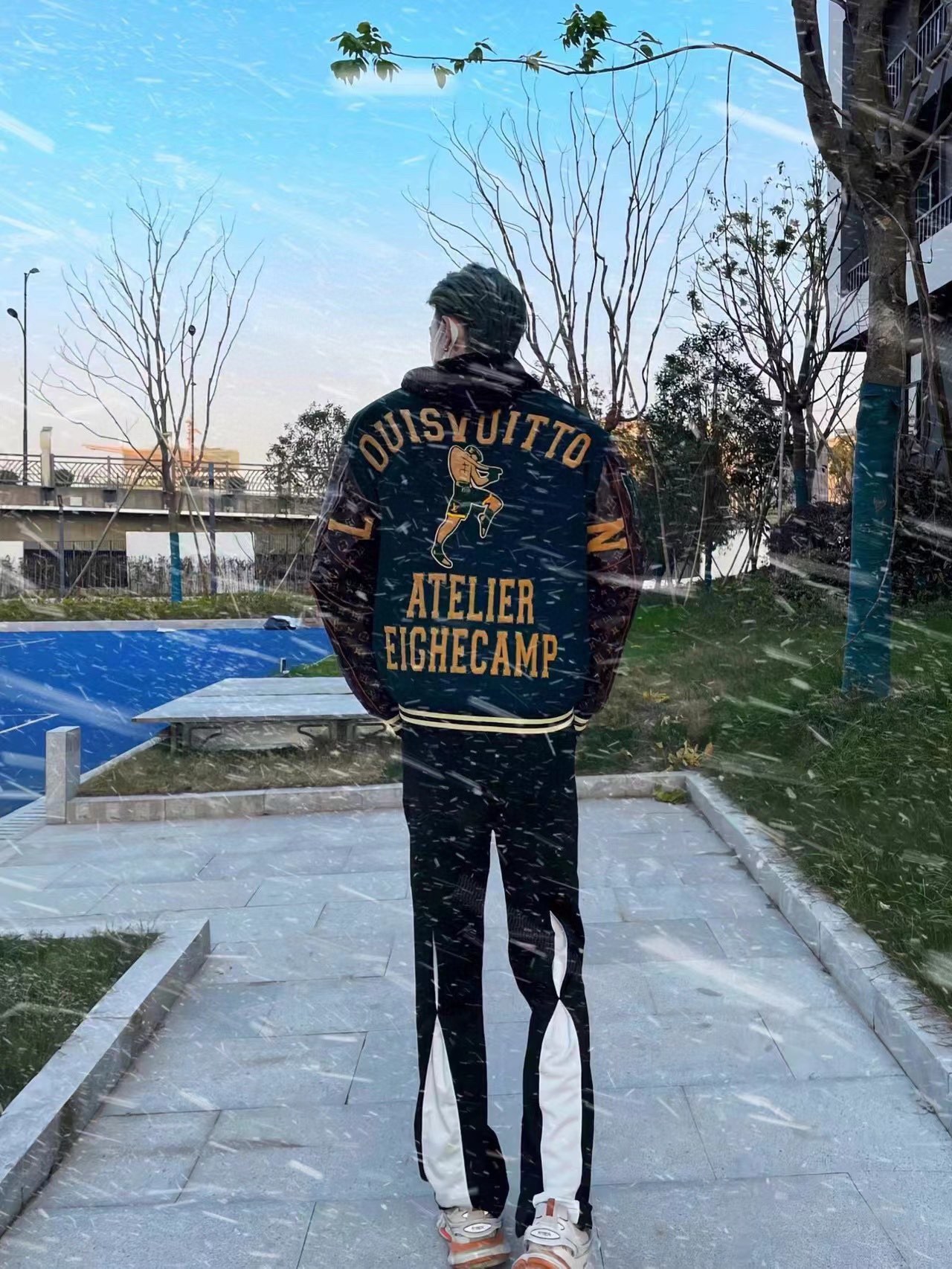 Louis Vuitton Remake Fighter Muay Thai Monogram Patchwork Varsity Jacket - Comprehensive 6