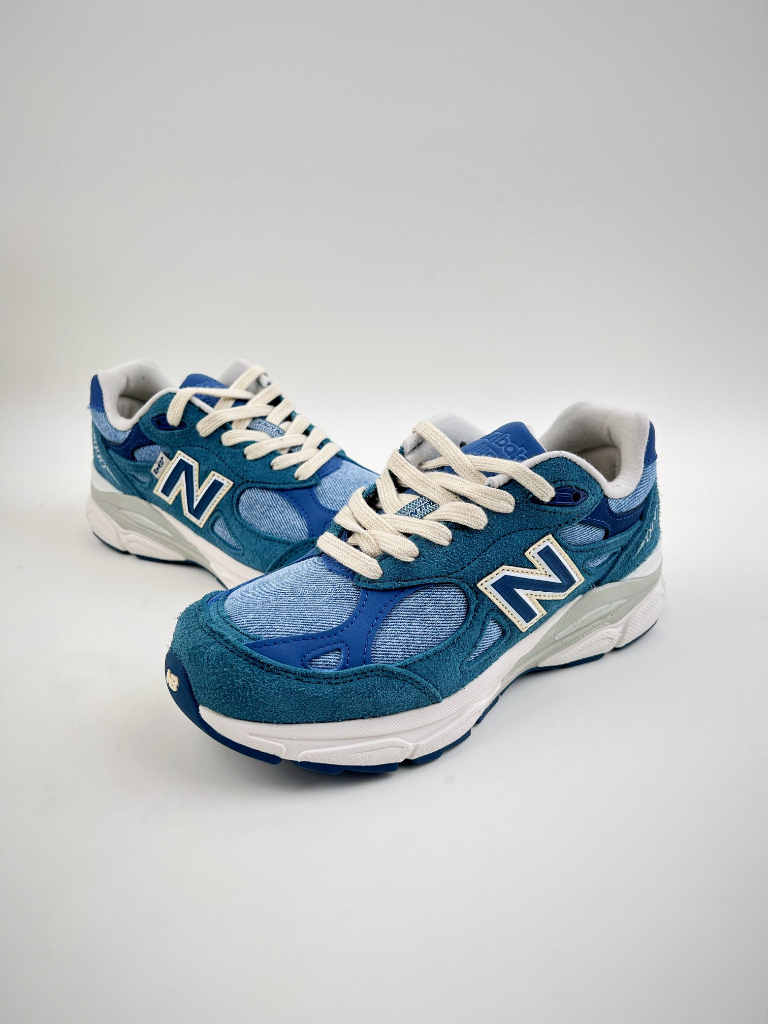 New Balance NB990 series Levi's denim blue joint retro casual running shoes M990LI3