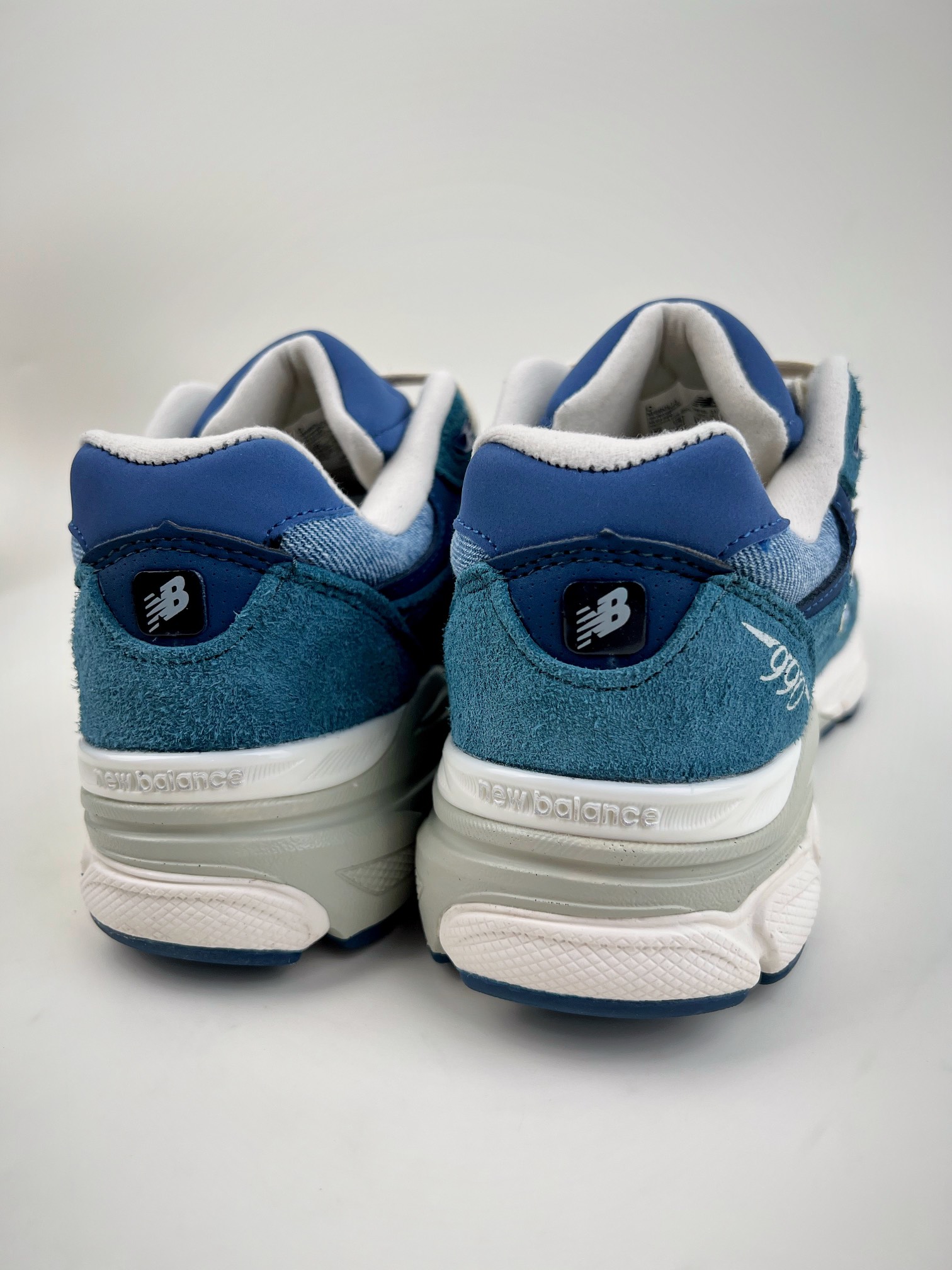 New Balance NB990 series Levi's denim blue joint retro casual running shoes M990LI3