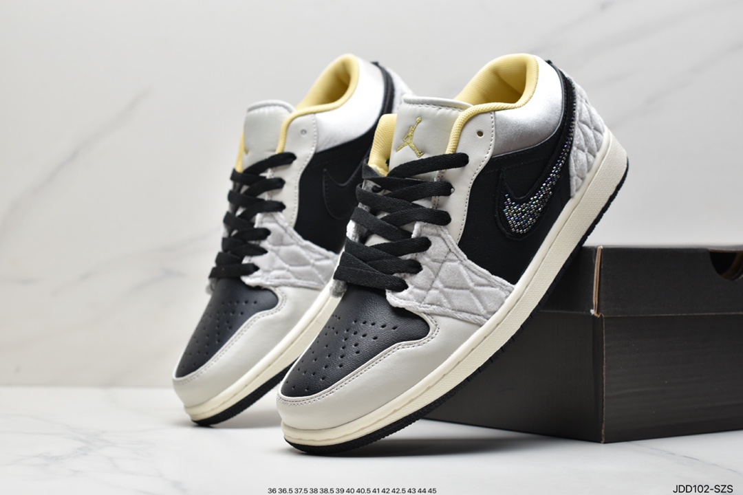 120 耐克NK Air Jordan 1 Low”Breathe/Triple White”AJ1乔丹一代篮球鞋 DC0774