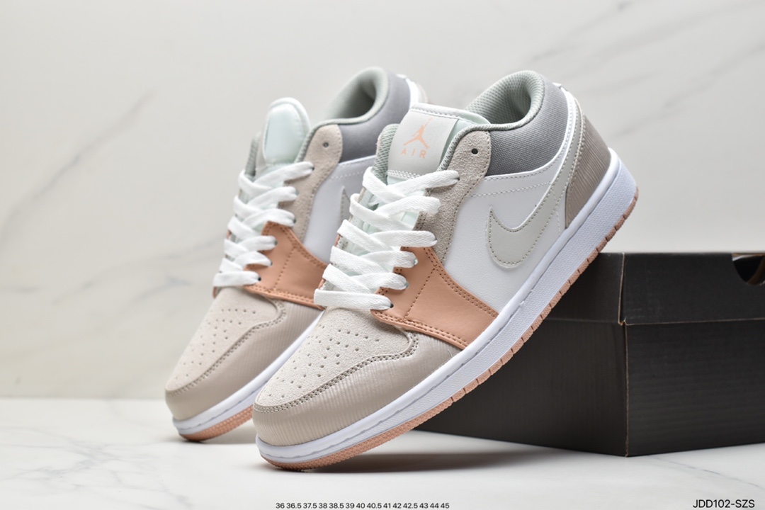 120 耐克NK Air Jordan 1 Low”Breathe/Triple White”AJ1乔丹一代篮球鞋 DC0774