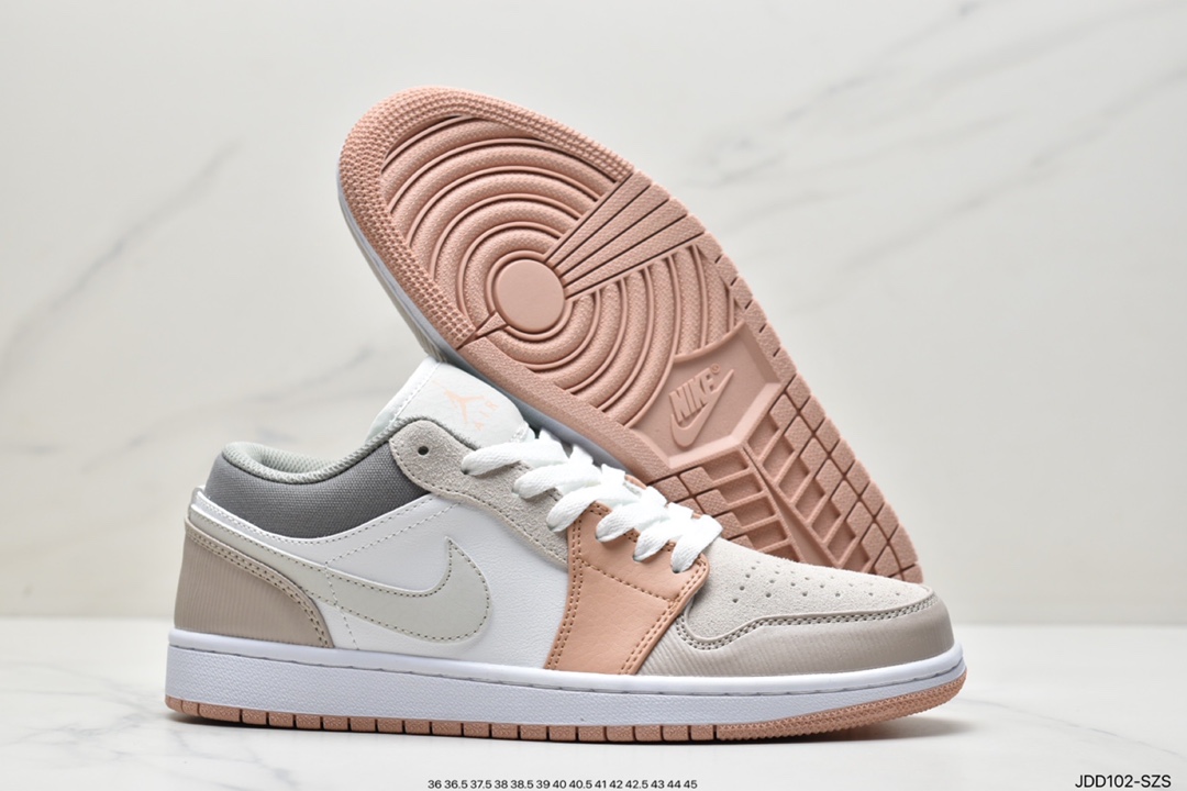120 耐克NK Air Jordan 1 Low”Breathe/Triple White”AJ1乔丹一代篮球鞋 DC0774