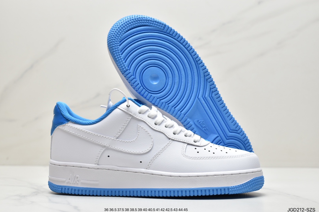 180 耐克Nike Air Force1 空军一号 白蓝 低帮休闲板鞋 DJ3911-101