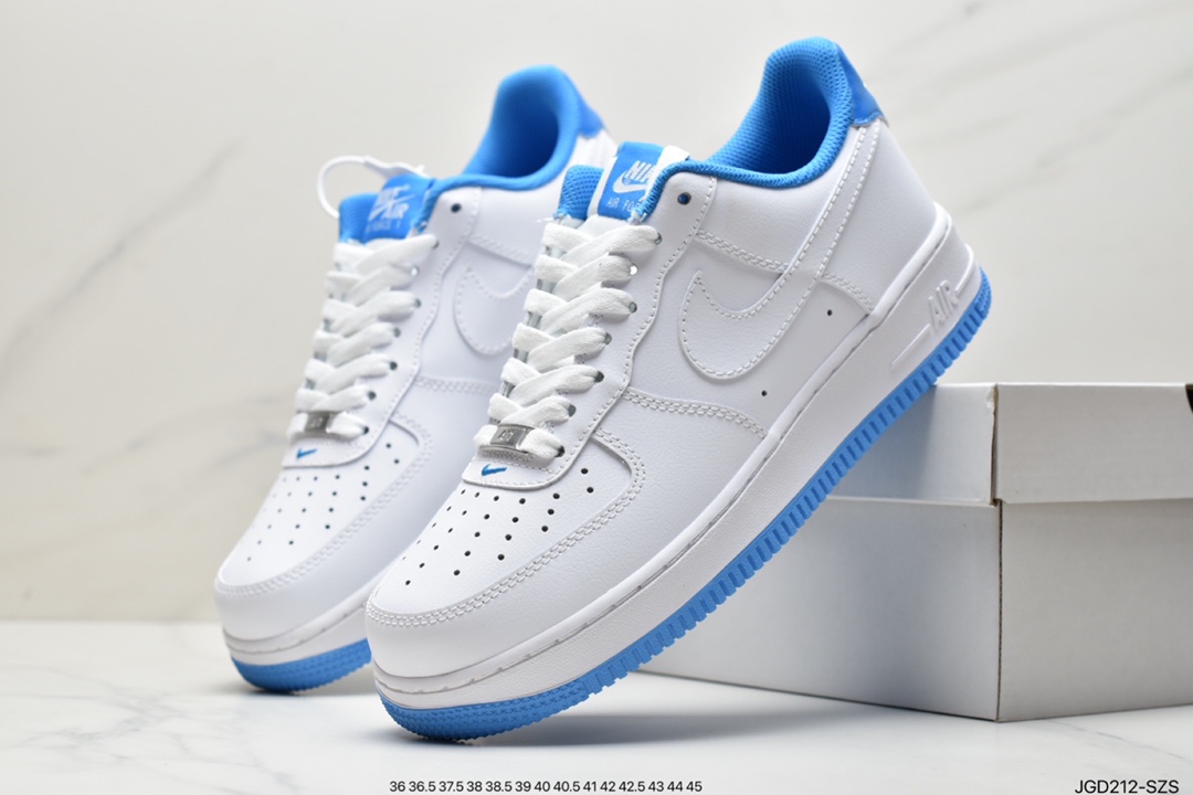 180 耐克Nike Air Force1 空军一号 白蓝 低帮休闲板鞋 DJ3911-101