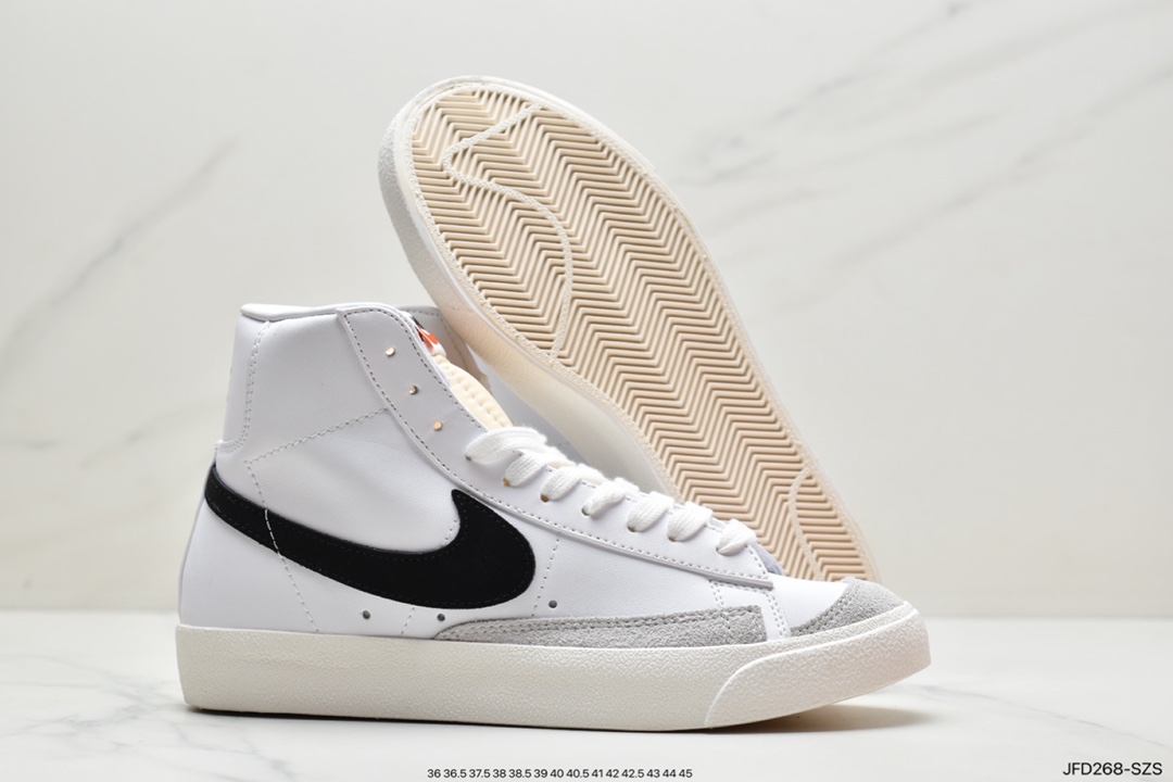 170 Nike Blazer MID 77 Vntg开拓者涂鸦高帮 复古经典中帮百搭休闲运动板鞋CW7580-101