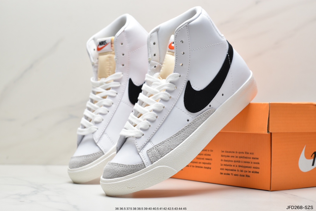 170 Nike Blazer MID 77 Vntg开拓者涂鸦高帮 复古经典中帮百搭休闲运动板鞋CW7580-101