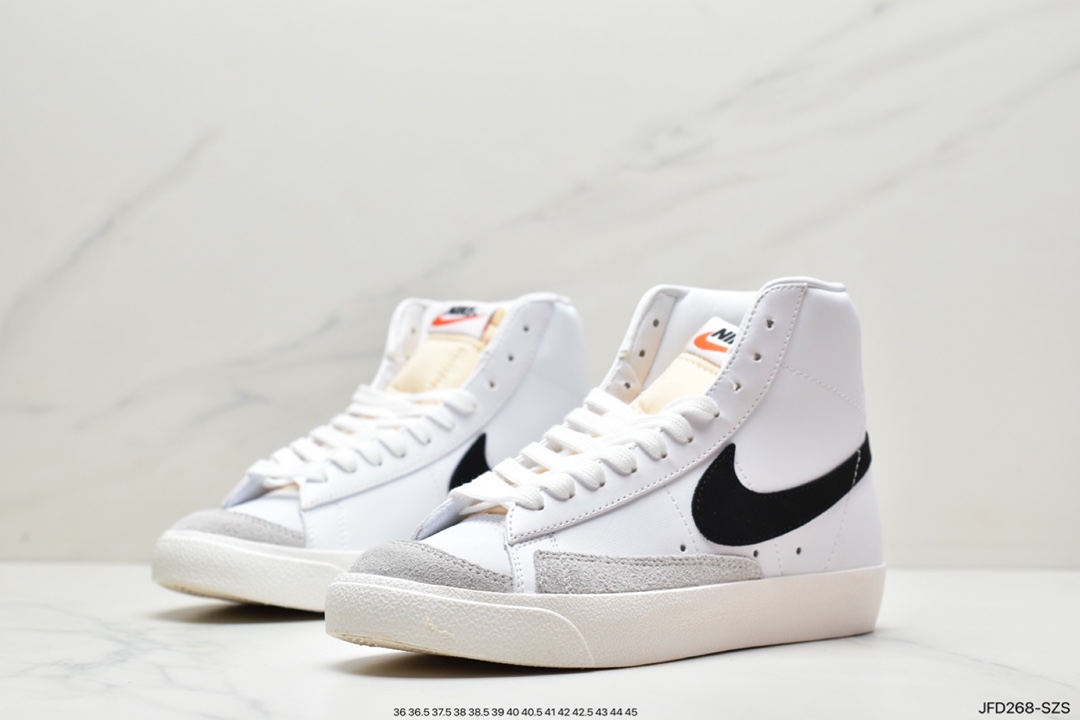 170 Nike Blazer MID 77 Vntg开拓者涂鸦高帮 复古经典中帮百搭休闲运动板鞋CW7580-101