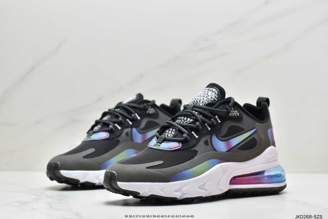 160 Nike Wmns Air Max 270 React ”White/Light Blue”270瑞亚赛车DD8498-161