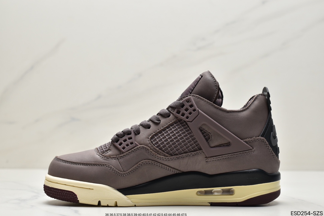 420 A Ma Maniére x Air Jordan AJ4 Retro SP”Violet Ore” 酒红暗紫矿石黄 DV6773-220