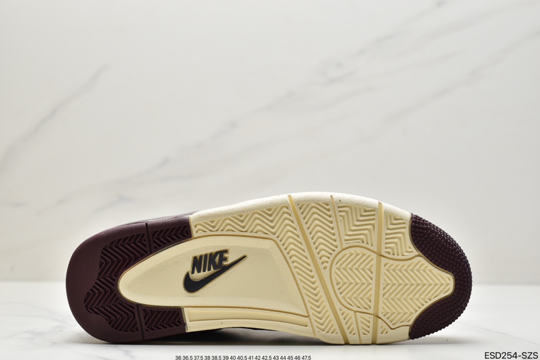 420 A Ma Maniére x Air Jordan AJ4 Retro SP”Violet Ore” 酒红暗紫矿石黄 DV6773-220