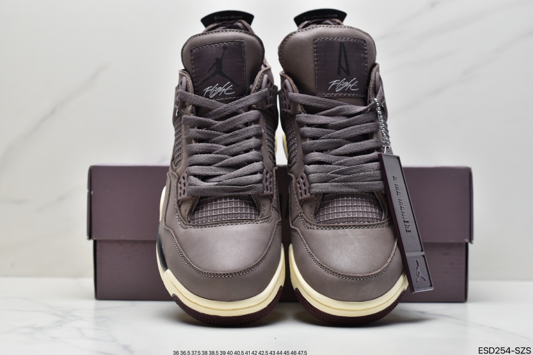 420 A Ma Maniére x Air Jordan AJ4 Retro SP”Violet Ore” 酒红暗紫矿石黄 DV6773-220