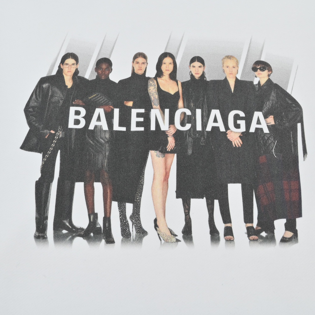 Balenciaga/巴黎世家 20ss 全明星人像印花连帽卫衣