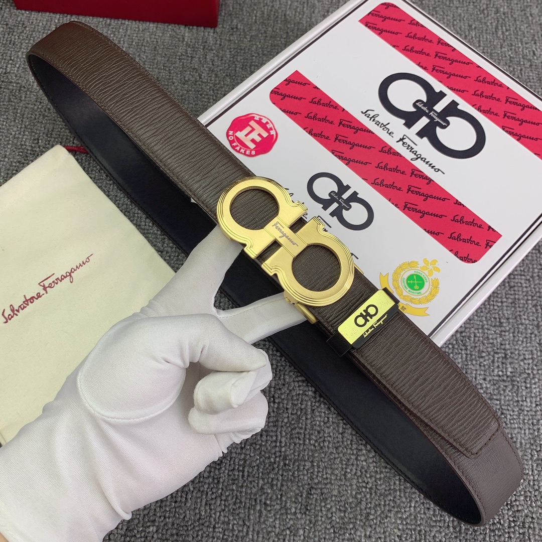 品名菲拉格幕原单自动带材质原单牛皮腰