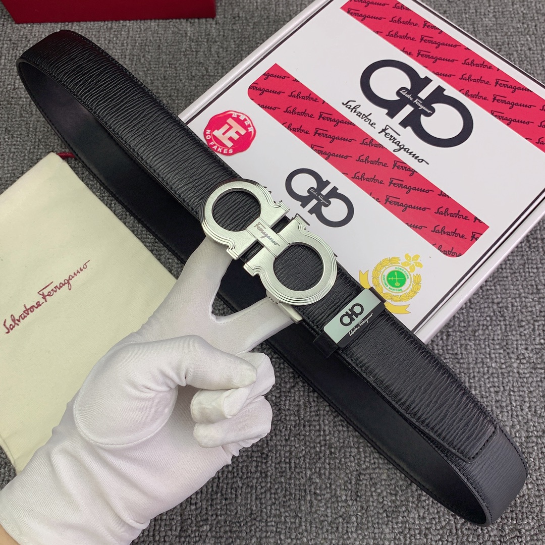 品名菲拉格幕原单自动带材质原单牛皮腰