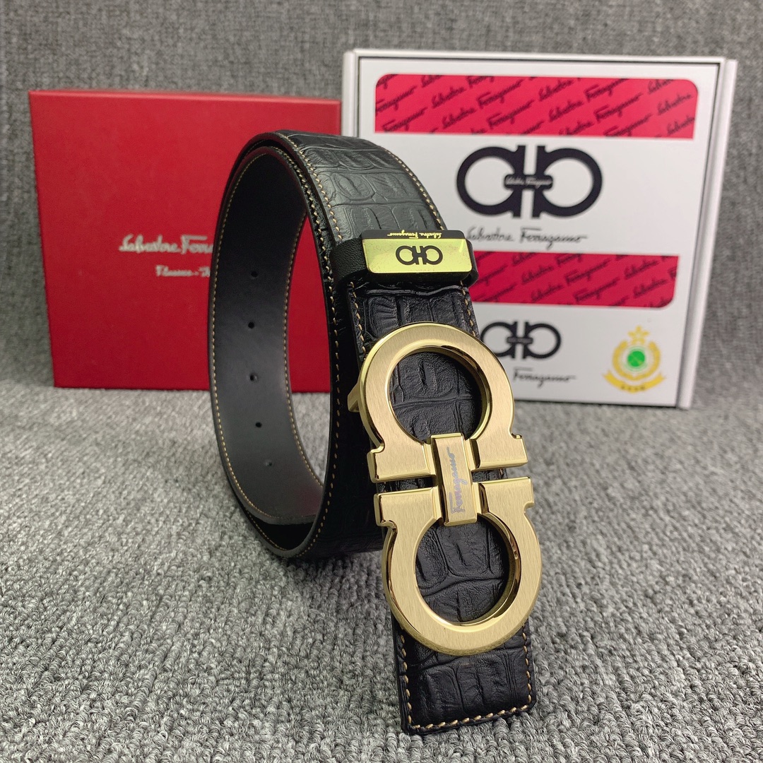 品名菲拉格幕原单材质原单牛皮腰带百分