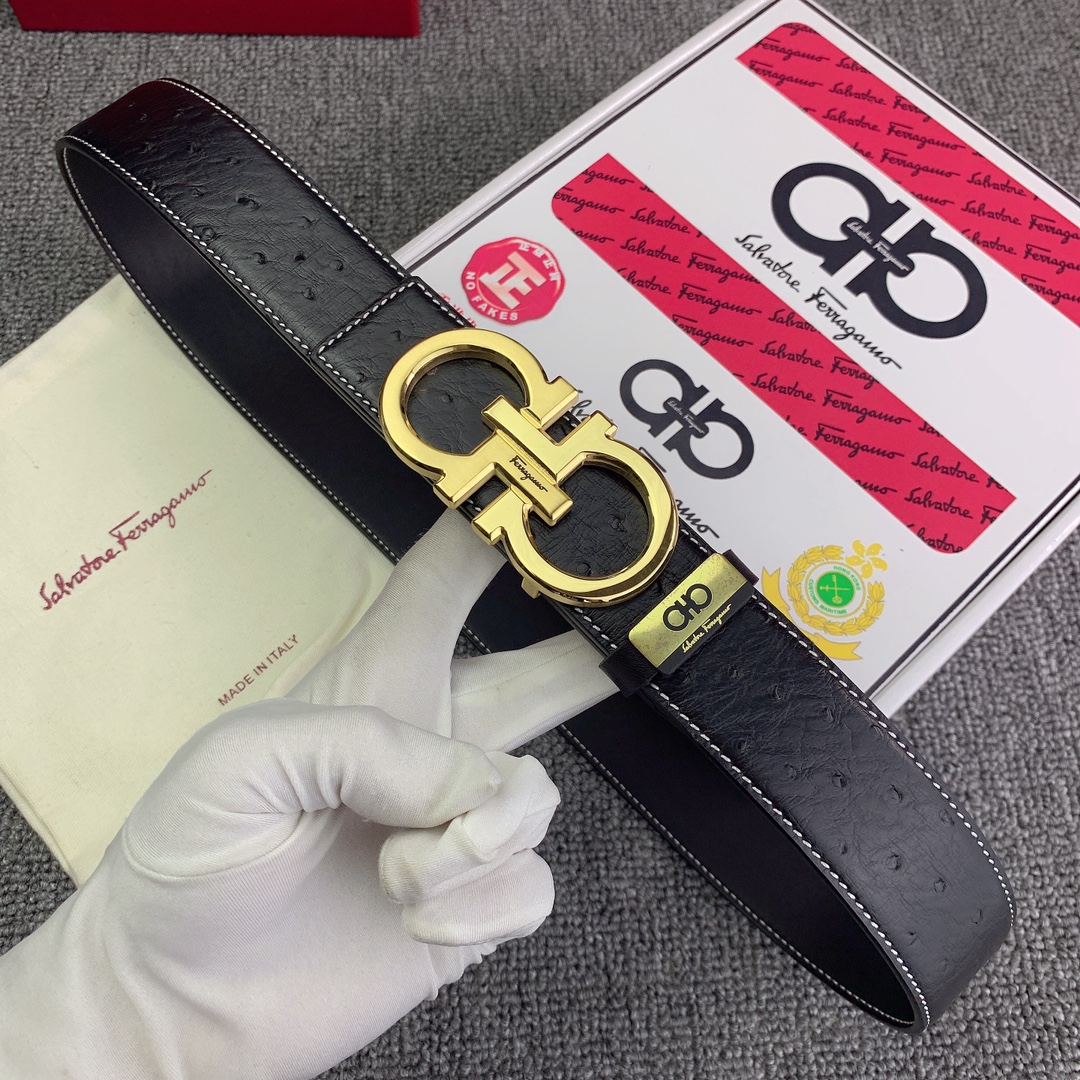品名菲拉格幕原单材质原单牛皮腰带百分